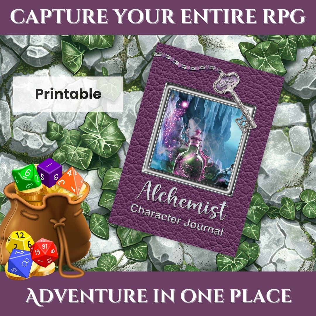 Alchemist RPG Character Journal - Digital Download