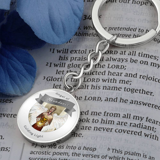 Abundance - Guardian Angel Charm Keychain ShineOn Fulfillment