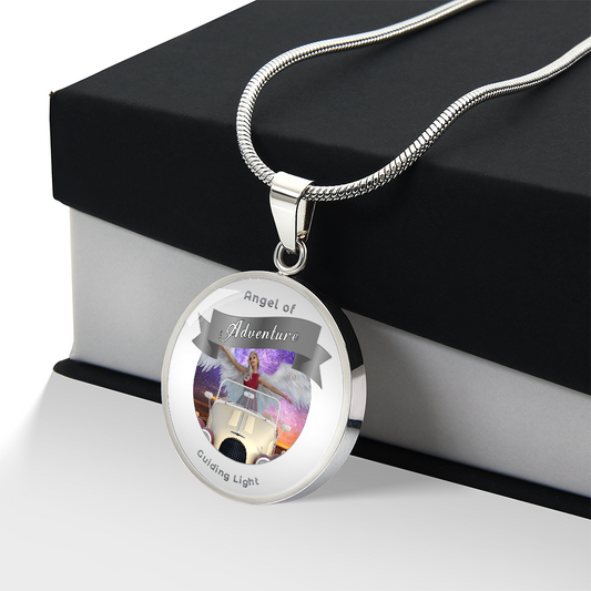 Adventure - Guardian Angel Charm Necklace ShineOn Fulfillment