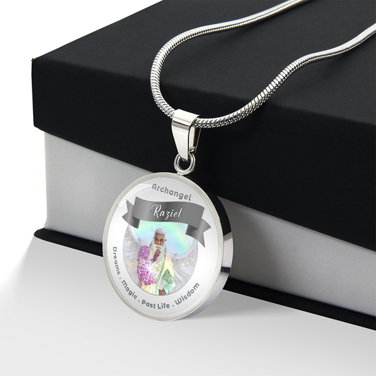 Archangel Raziel - Charm Necklace For Dreams, Magic, Past Life & Wisdom ShineOn Fulfillment