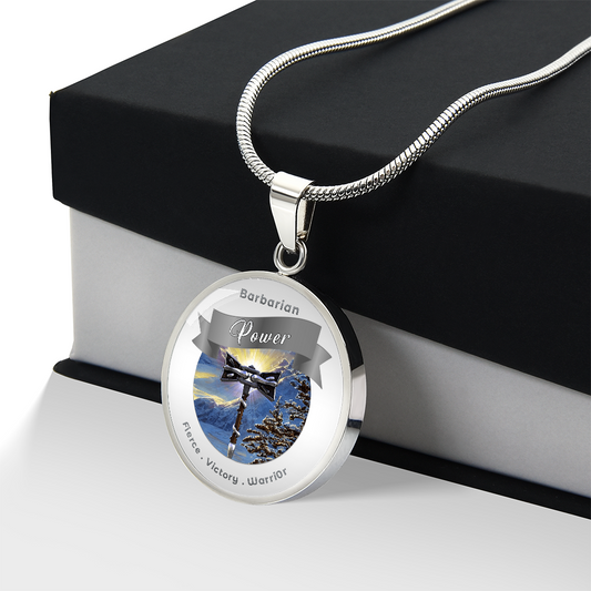 Barbarian 2 - RPG Fantasy Charm Necklace ShineOn Fulfillment