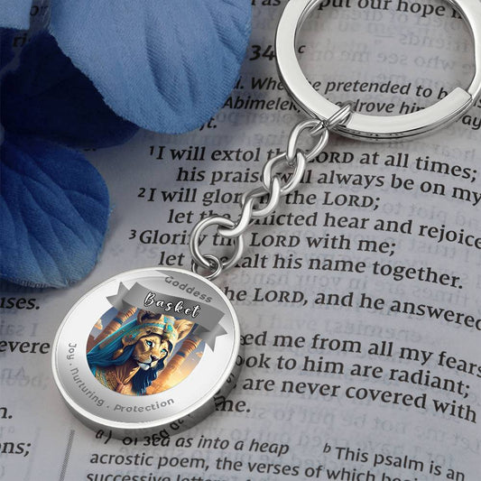 Basket - Charm Keychain For Joy Nurturing Protection ShineOn Fulfillment