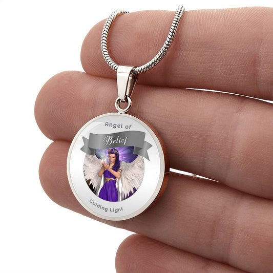 Belief - Guardian Angel Charm Necklace ShineOn Fulfillment