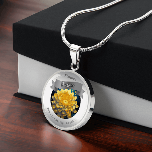 Chrysanthemum - Charm Necklace ShineOn Fulfillment