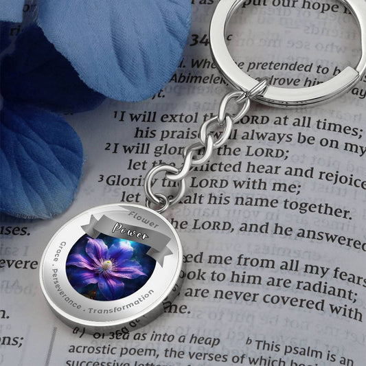 Clematis - Charm Keychain ShineOn Fulfillment