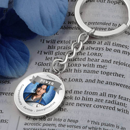 Divine Masculine Pisces - Charm Keychain ShineOn Fulfillment