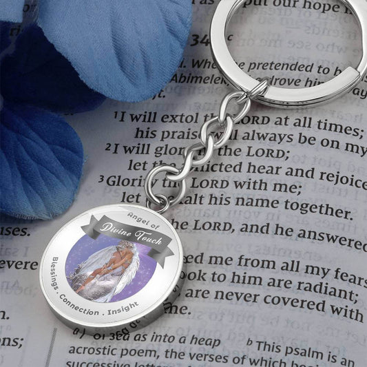 Divine Touch - Guardian Angel Charm Keychain ShineOn Fulfillment