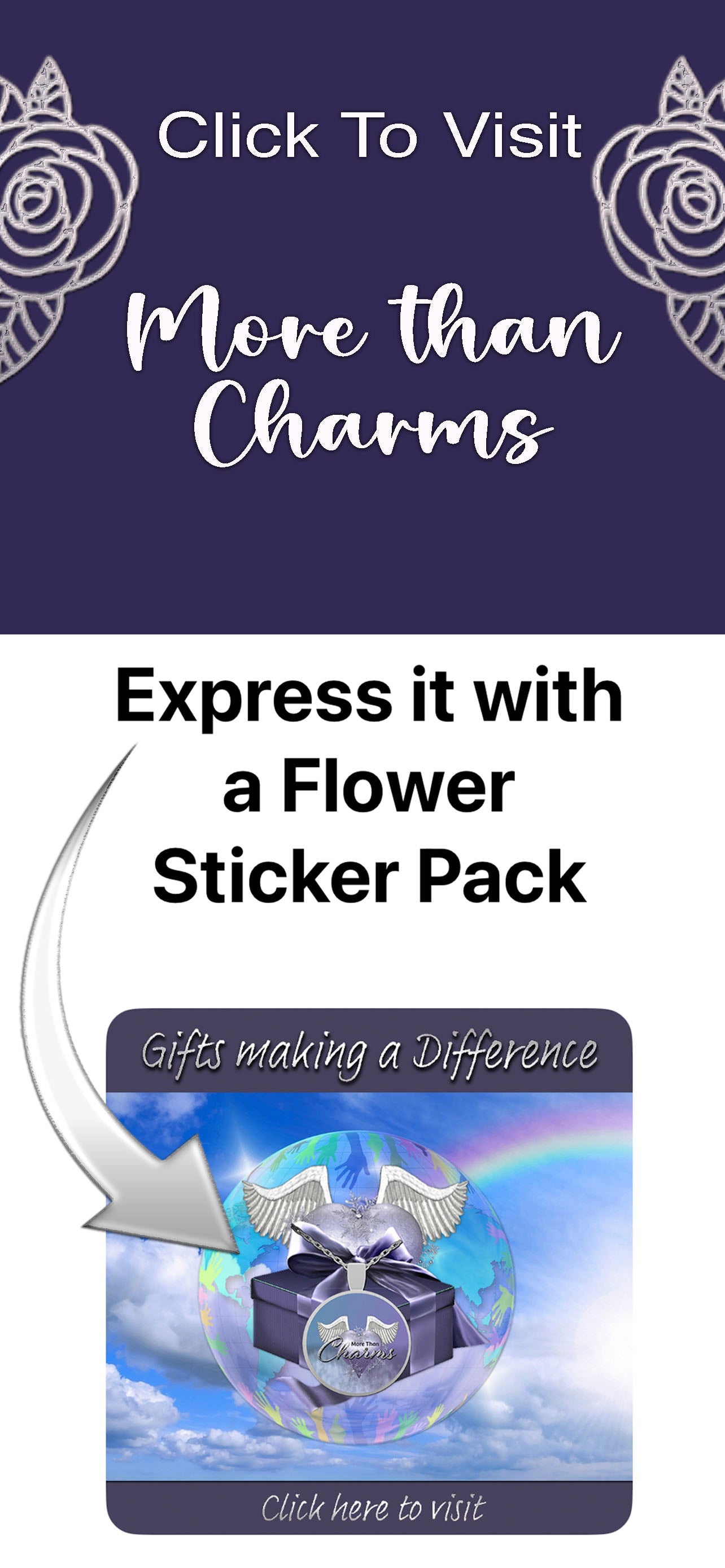 Express It With Flowers Sticker Pack For iMessage - Download For FREE More Than Charms Digital