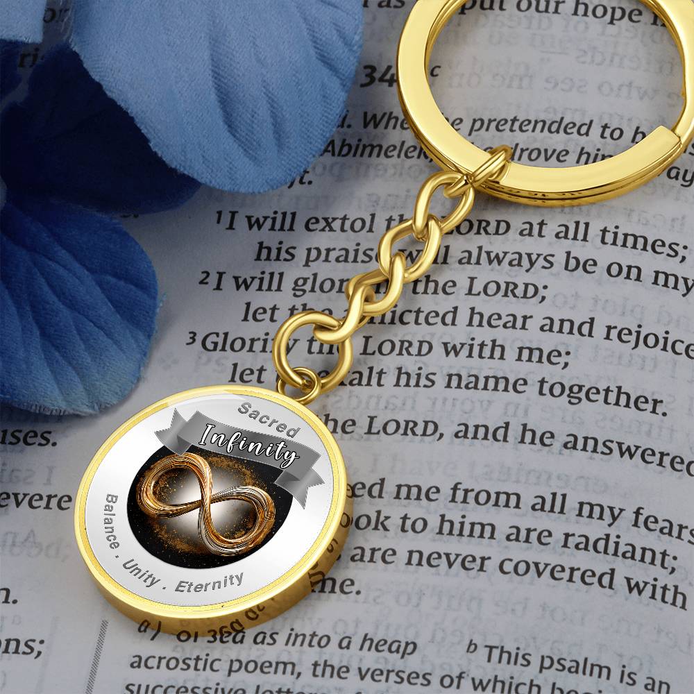 Infinity Symbol Charm Keychain ShineOn Fulfillment