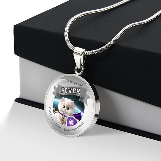 Napoleon Minuet - Super Hero Cat - Power Animal Charm Necklace ShineOn Fulfillment