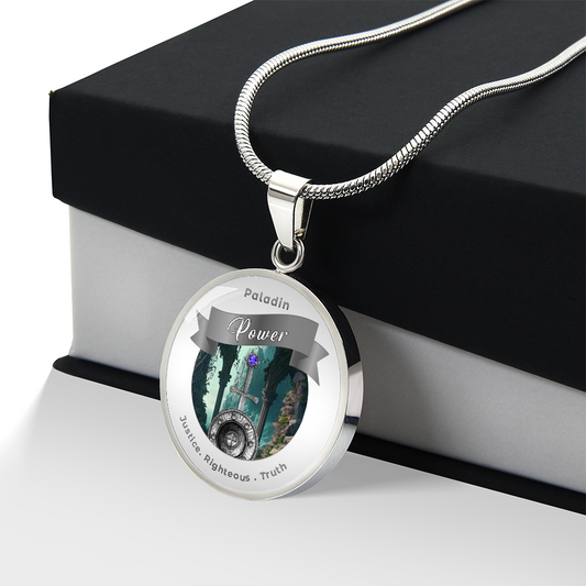 Paladin - RPG Fantasy Charm Necklace ShineOn Fulfillment