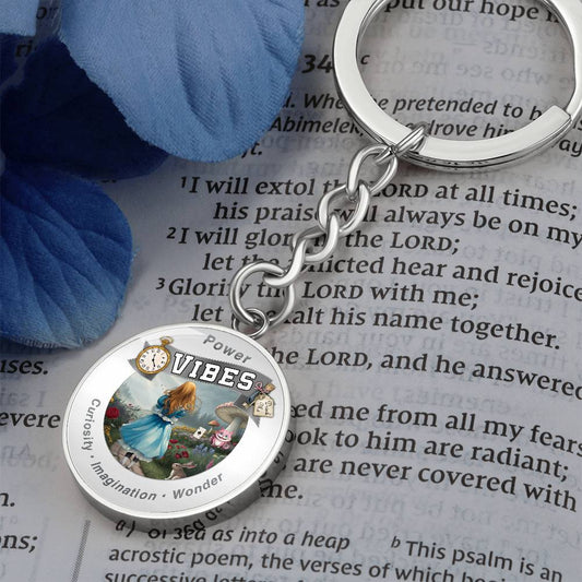 Power Vibes Charm Keychain - Wonderland Dreamer ShineOn Fulfillment