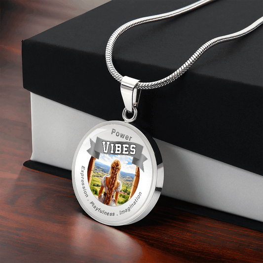 Power Vibes Charm Necklace - Creative Tower ShineOn Fulfillment