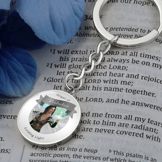 Protection - Guardian Angel Charm Keychain ShineOn Fulfillment