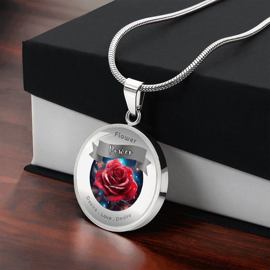 Rose - Charm Necklace ShineOn Fulfillment