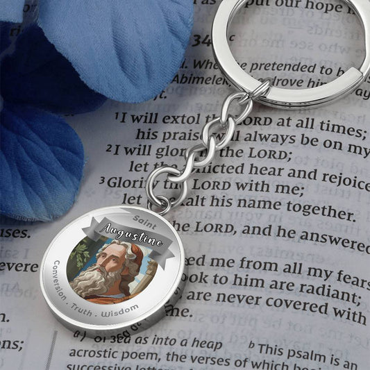Saint Augustine - Charm Keychain ShineOn Fulfillment