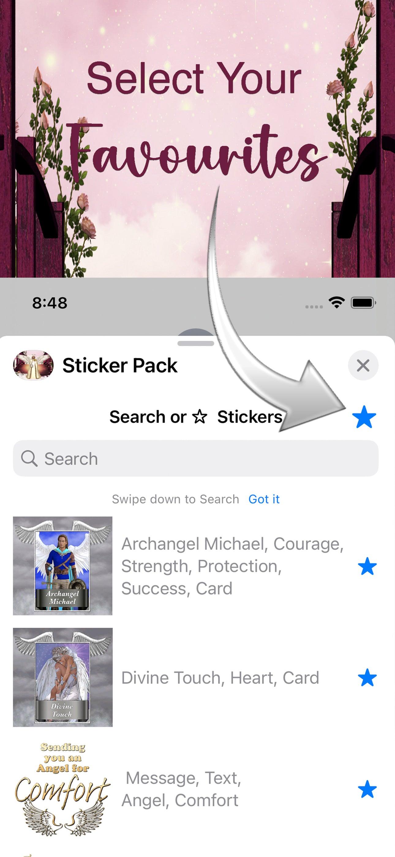 Sending You An Angel For Comfort: iMessage Sticker Pack More Than Charms Digital