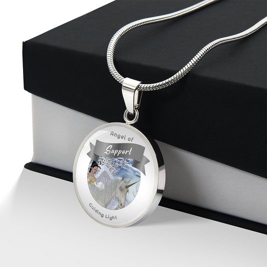 Support - Guardian Angel Charm Necklace ShineOn Fulfillment