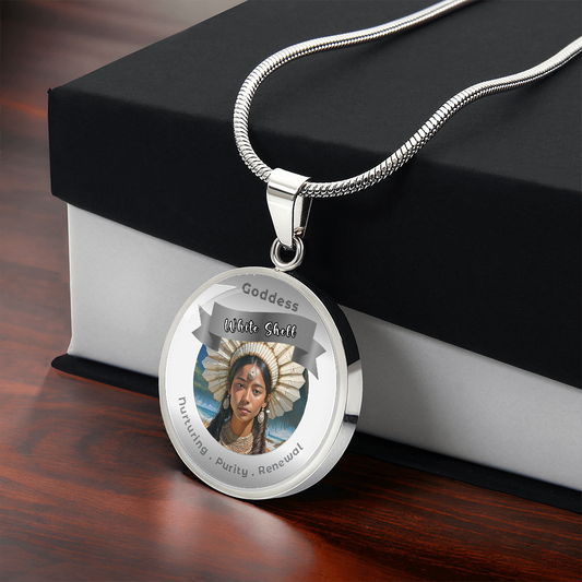 White Shell Woman- Charm Necklace ShineOn Fulfillment