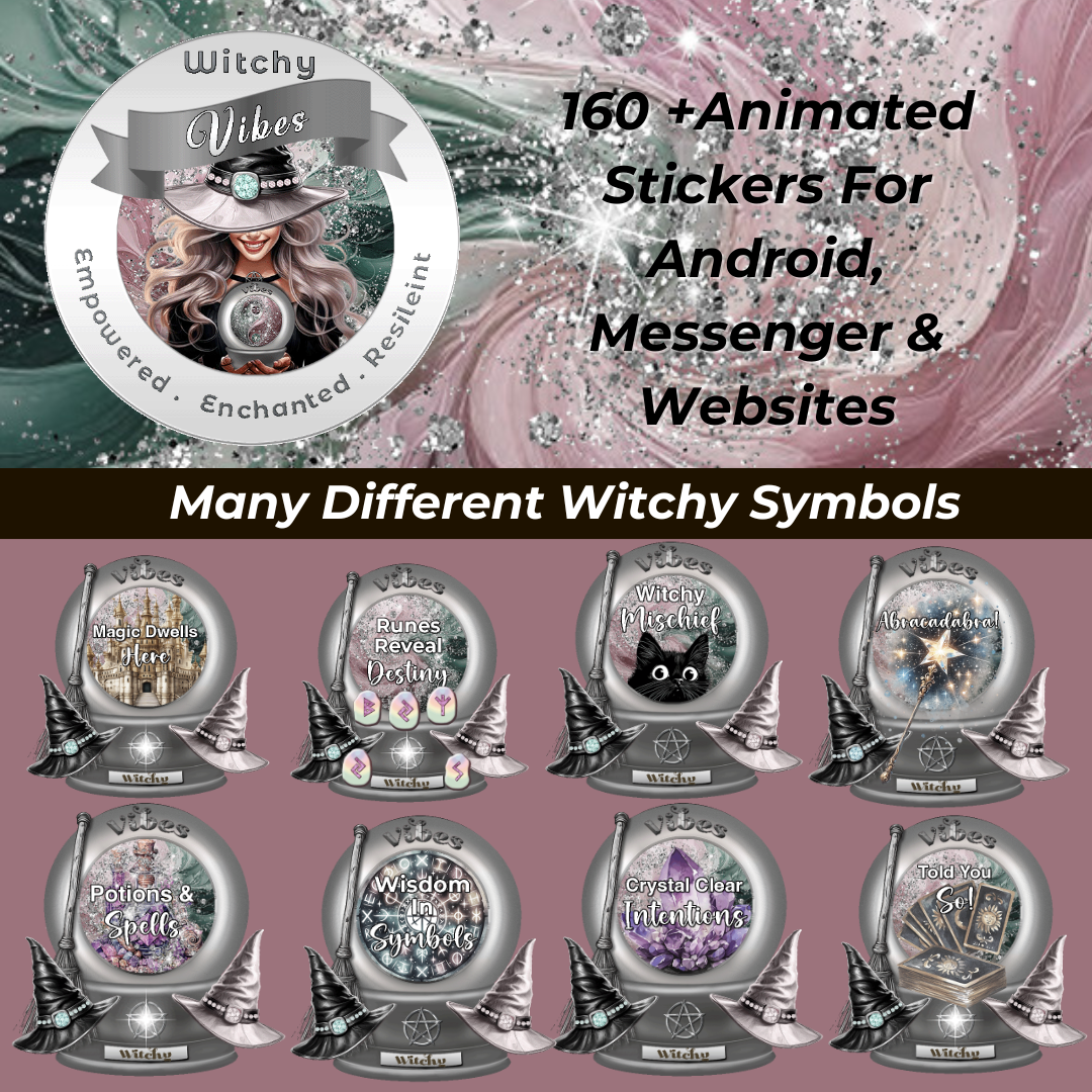 Witchy Vibes Animated Gif Stickers More Than Charms Digital