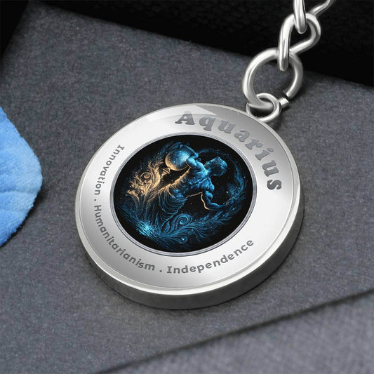 Aquarius - Charm Keychain ShineOn Fulfillment
