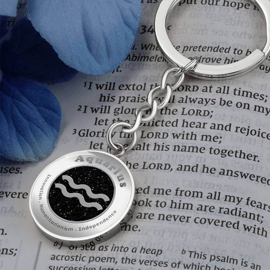 Aquarius - Charm Keychain ShineOn Fulfillment
