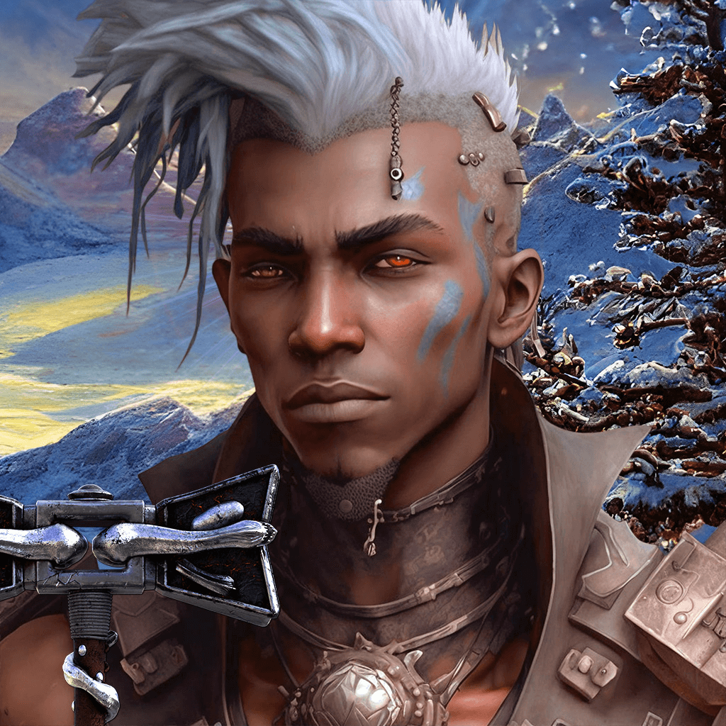 Barbarian - Fantasy Character - Now you can enhance your tabletop fantasy game experience with this character journal. Record your adventures as your Barbarian steps into icy caves, crumbling castles and damp dungeons…Immerse yourself in a magical journey