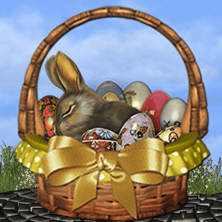Where's the Bunny? - That’s very strange! All of the eggs that James and Joy carefully painted have simply vanished. The only clue left is a fluffy yellow feather! Will the children be able to find all the eggs in time for the Easter Celebration? Creep de