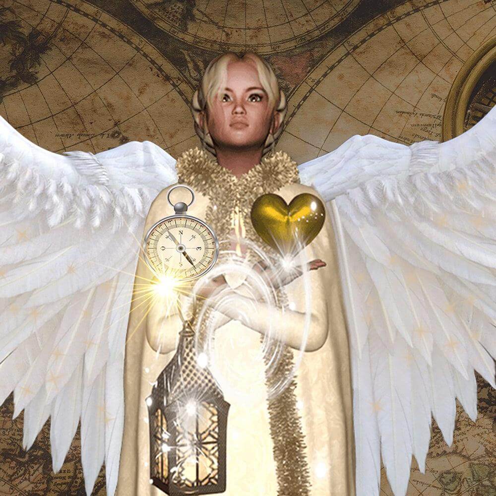 Angel of Direction - 'The Angel of Direction reminds you the importance alignment with the Universe and going with the flow. When things are flowing and easy, you will travel down a magical stream where you will receive gifts of insight and ideas. While i