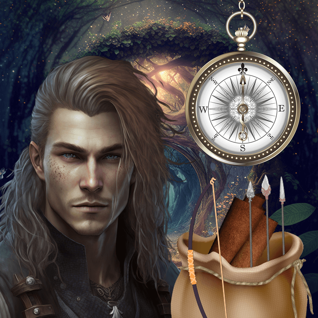 Ranger - Fantasy Character - Now you can enhance your tabletop fantasy game experience with this character journal. Record awesome adventures as your Ranger steps into whimsical woods, crumbling castles and damp dungeons…Immerse yourself in a magical jour