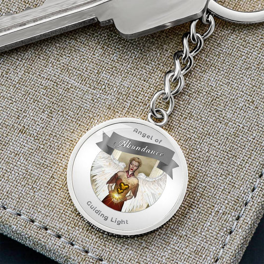 Abundance - Guardian Angel Charm Keychain ShineOn Fulfillment