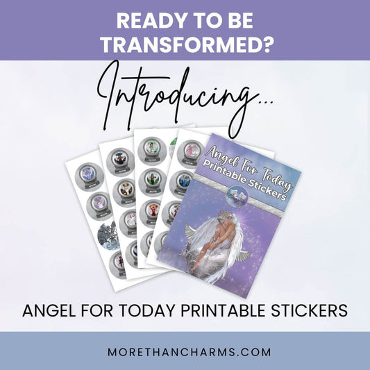 Angel For Today Printable Stickers More Than Charms Digital