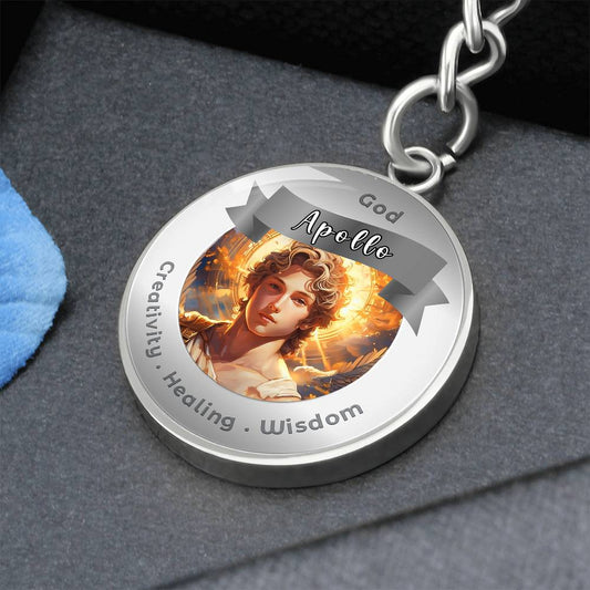 Apollo - Charm Keychain For. Creativity Healing Wisdom ShineOn Fulfillment