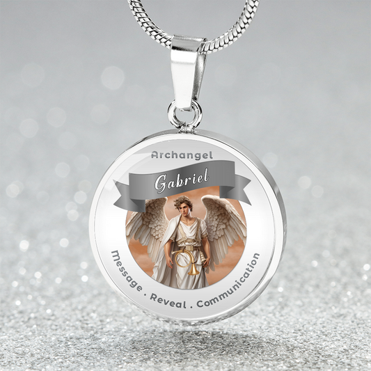 Archangel Gabriel - Charm Necklace For Messages, Revelation & Communication ShineOn Fulfillment