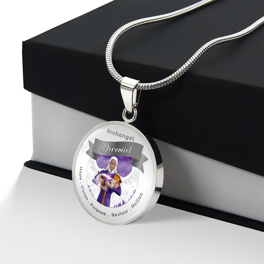 Archangel Jeremiel - Charm Necklace For Action, Hope, Purpose, Review & Visions ShineOn Fulfillment