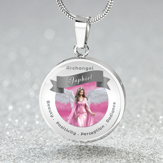 Archangel Jophiel - Charm Necklace For Beauty, Positivity, Perception & Radiance ShineOn Fulfillment