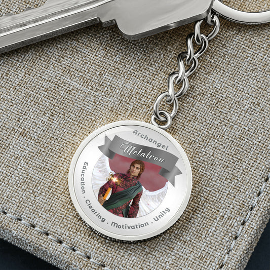 Archangel Metatron - Charm Keychain For Clearing, Education, Motivation & Unity ShineOn Fulfillment