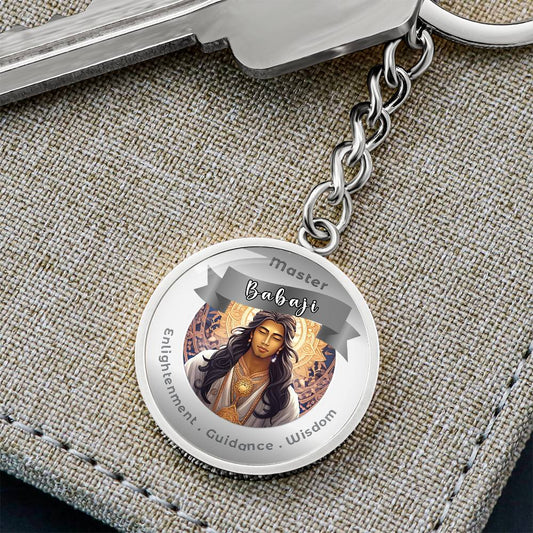 Babaji - Charm Keychain For Enlightenment Guidance Wisdom ShineOn Fulfillment