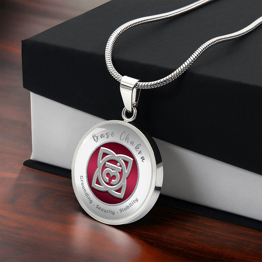 Base Chakra - Stability Grounding Security - Charm Necklace ShineOn Fulfillment