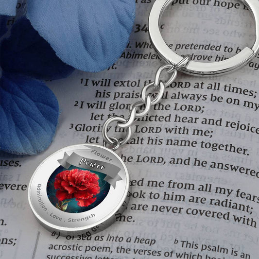 Carnation - Charm Keychain ShineOn Fulfillment