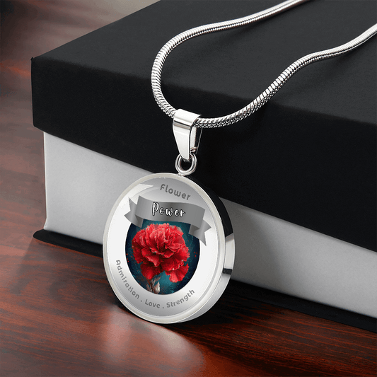 Carnation - Charm Necklace ShineOn Fulfillment