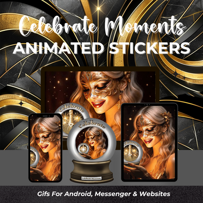 Celebrate Moments Animated Stickers More Than Charms Digital