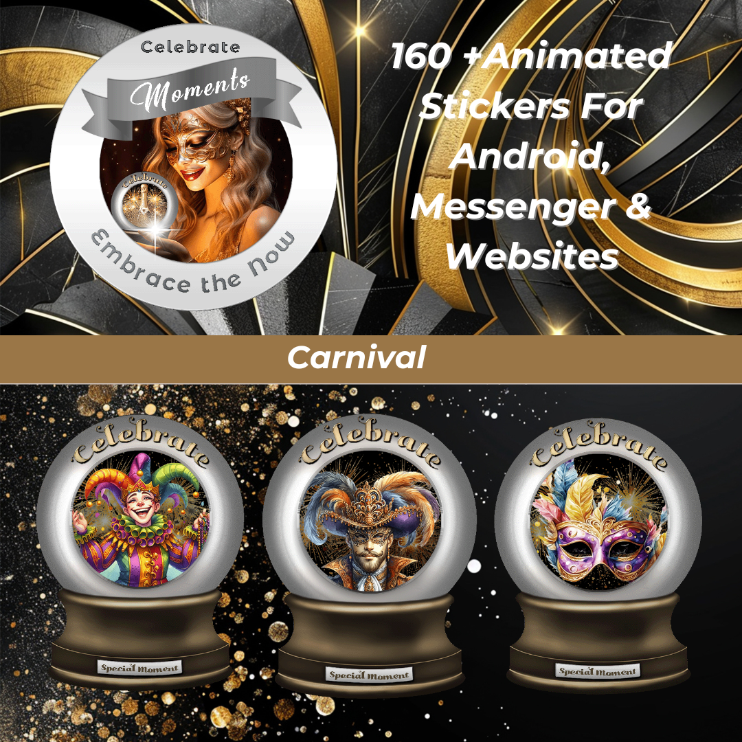 Celebrate Moments Animated Stickers More Than Charms Digital