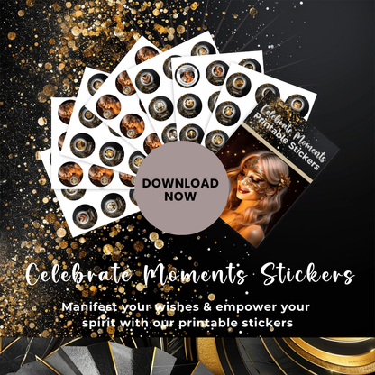 Celebrate Moments Printable Stickers More Than Charms Digital