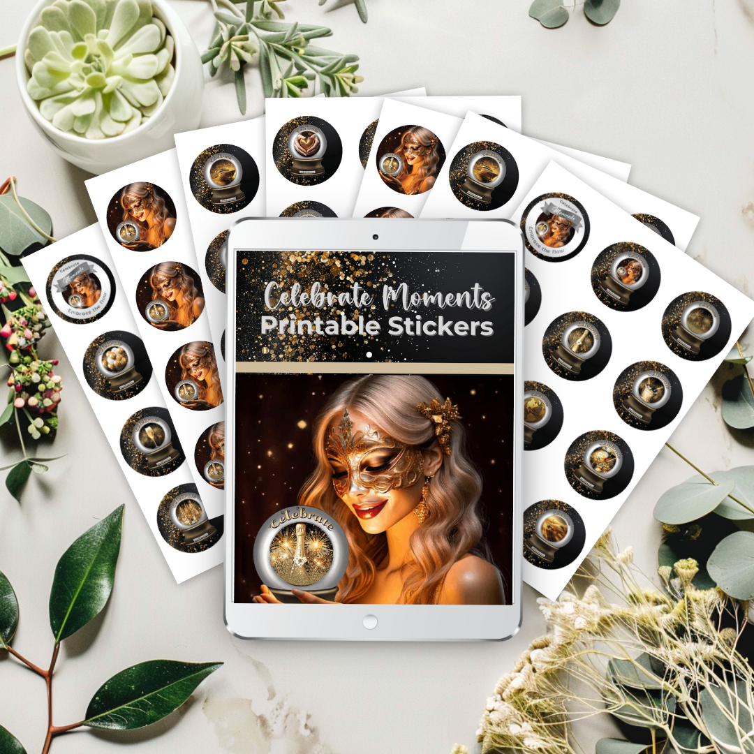 Celebrate Moments Printable Stickers More Than Charms Digital