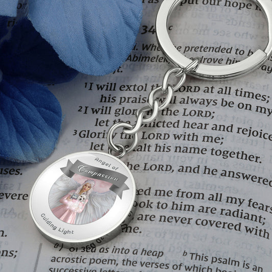 Compassion - Guardian Angel Charm Keychain ShineOn Fulfillment