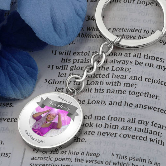 Creativity - Guardian Angel Charm Keychain ShineOn Fulfillment