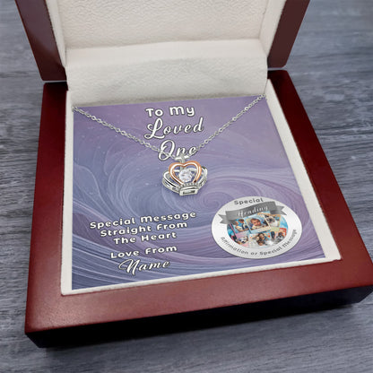 Crown Necklace with Custom Designed Message Card ShineOn Fulfillment
