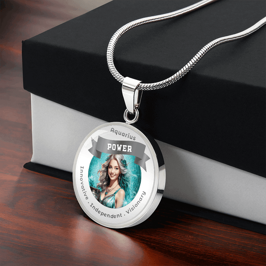 Divine Feminine Aquarius - Charm Necklace ShineOn Fulfillment