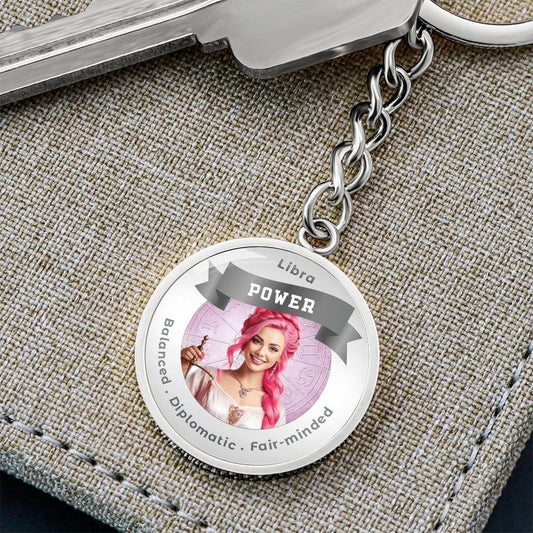 Divine Feminine Libra - Charm Keychain ShineOn Fulfillment